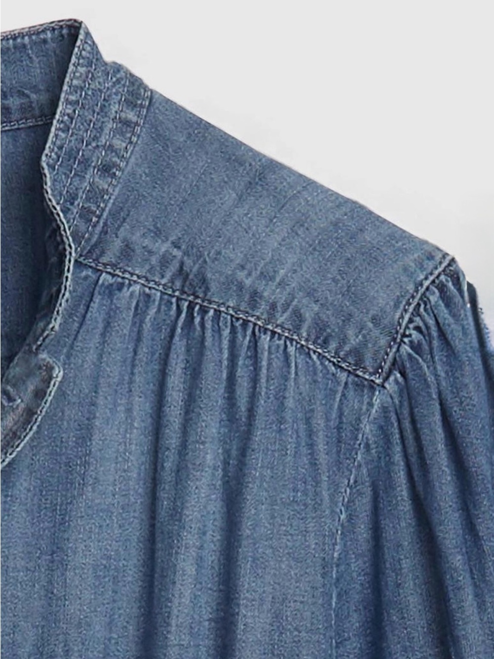 NWT GAP Kids Denim Long Sleeve Romper with Belt - Size XL Girls - Picture 6 of 11
